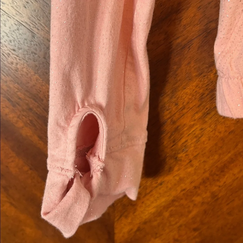 Carter's Pink Glitter V-Neck Ballet Top and Pink Ballet Skort
